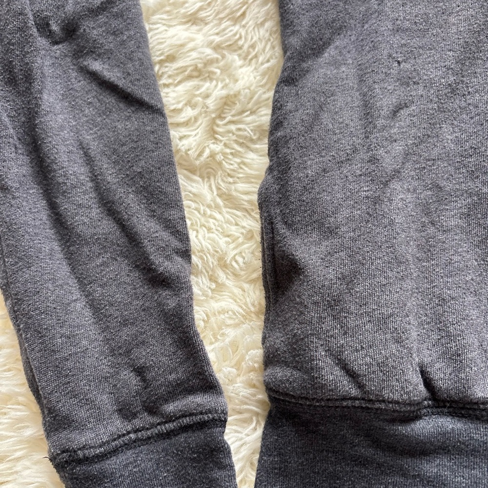 PINK Victoria's Secret Women's Dark Gray Quarter-Zip Sweater - Picture 4 of 11